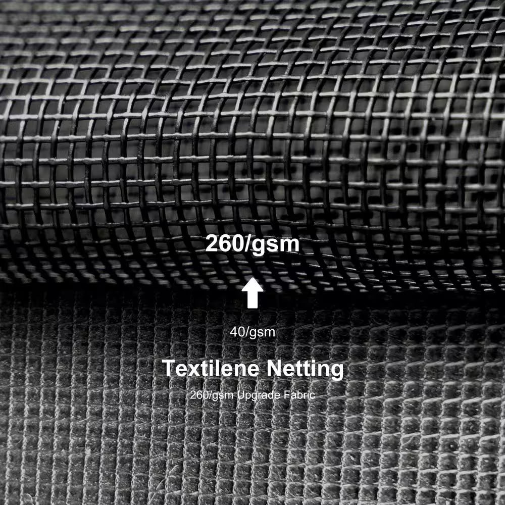 10 Ft.X 14 Ft. Gray Aluminum Power-Coated Frame Galvanized Steel Double Roof Hardtop Gazebo,Hooks, Netting,Gray Curtain